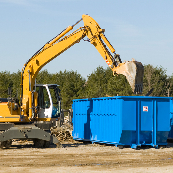 can i request a rental extension for a residential dumpster in Great Falls SC